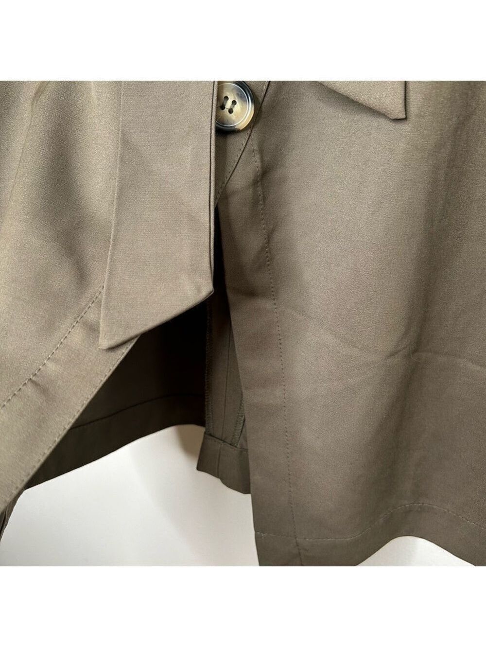 Dynamite Olive Green Button Front Midi Skirt Medium - Picture 7 of 13